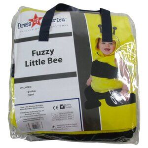 Dress Up America Fuzzy Little Bee Costume Infant Toddlers 12-24M Black Yellow